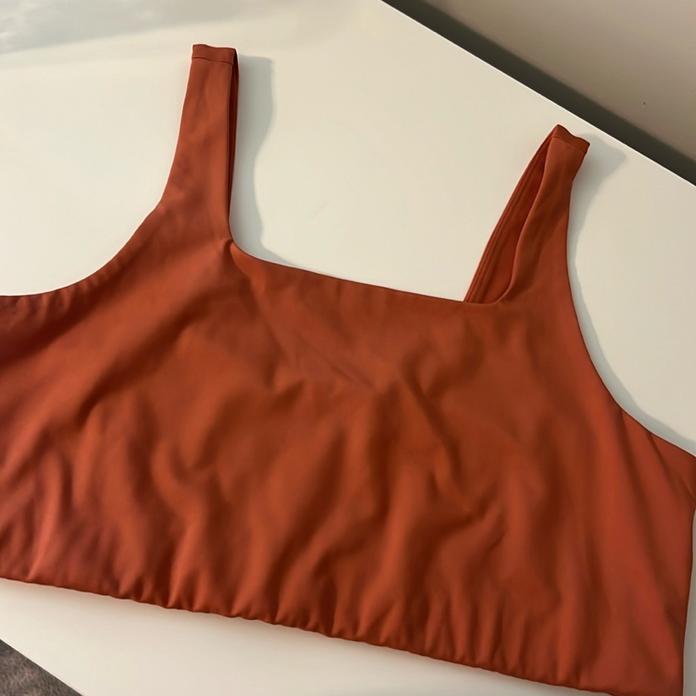 Girlfriend collective women’s size XXL coral/terra-cotta sports bra